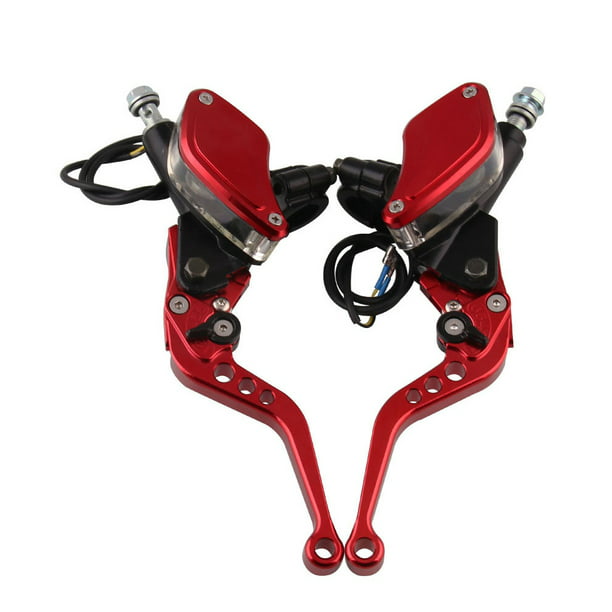 Left & Right 7/8'' Motorcycle Brake Master Cylinder Hydraulic Reservoir Lever